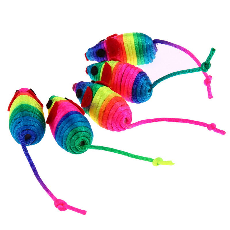 Colorful Toy Mouse Set (5 pcs)