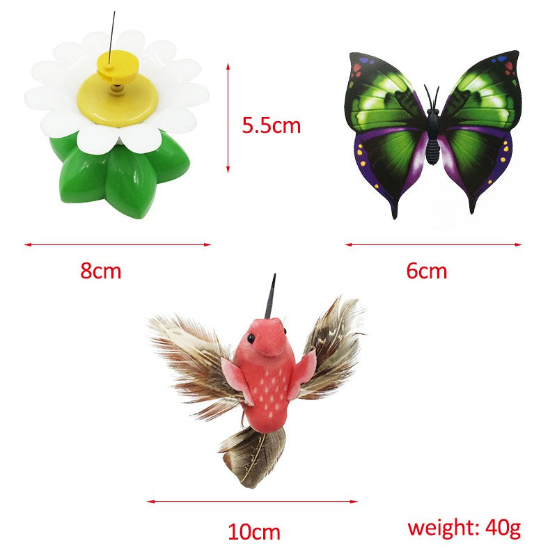 Colorful Rotating Butterfly Cat Toy