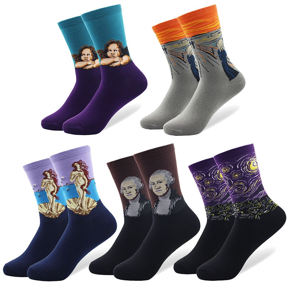 Paintings Socks 5 Pcs Set