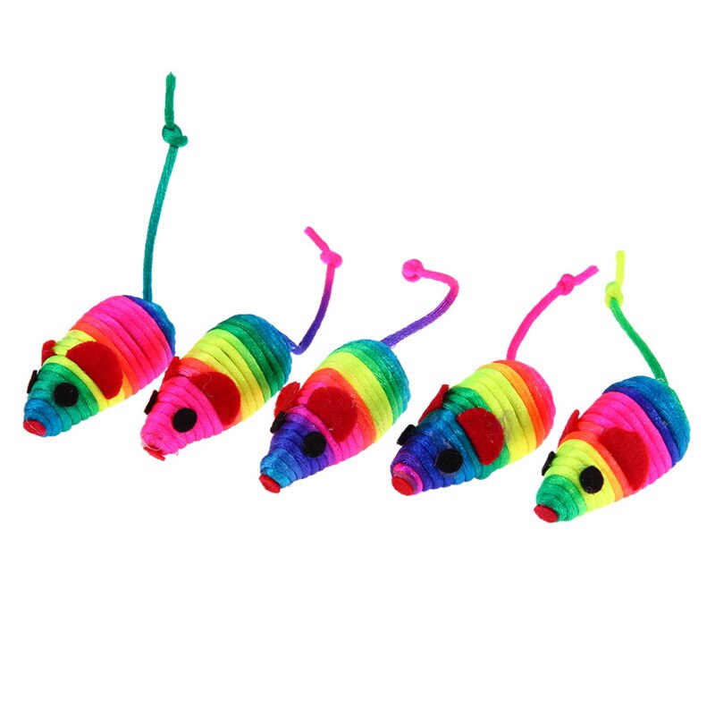 Colorful Toy Mouse Set (5 pcs)