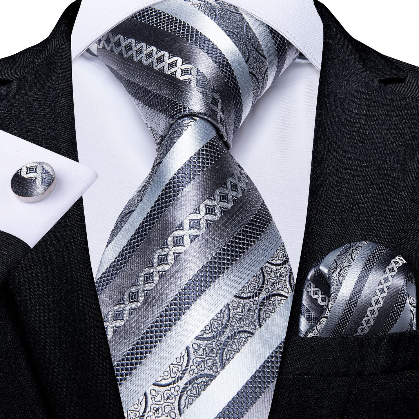 Men's Patterned Silk Tie