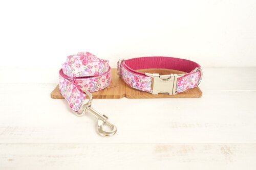 Colorful Dog Collar and Leash Sets