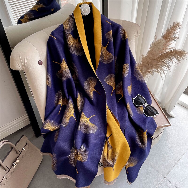 Women's Colorful Printed Warm Scarf