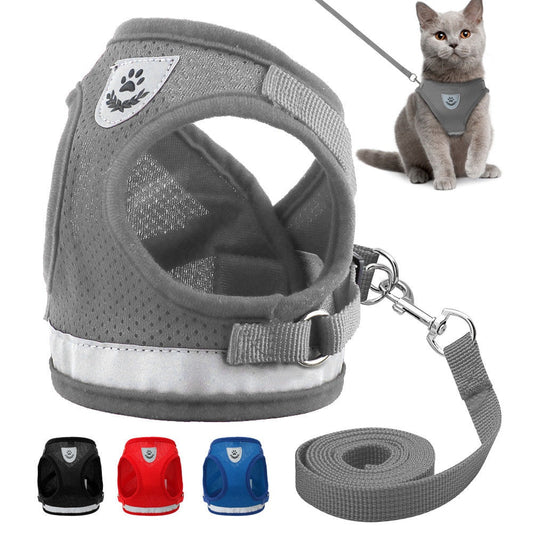 Cat's Reflective Harnesses And Leashes