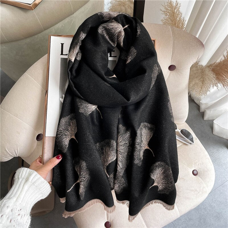 Women's Colorful Printed Warm Scarf