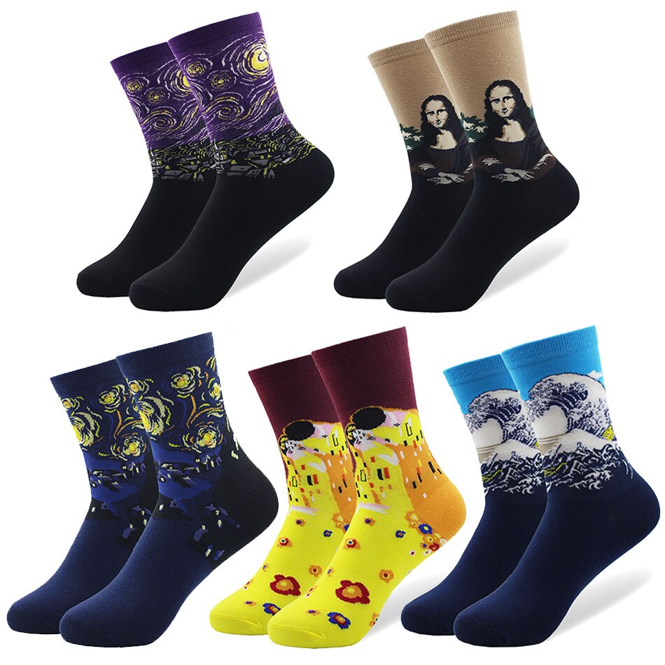 Paintings Socks 5 Pcs Set