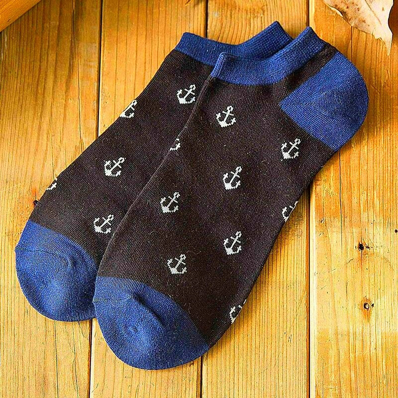 Men's Marine Theme Socks 5 Pairs Set