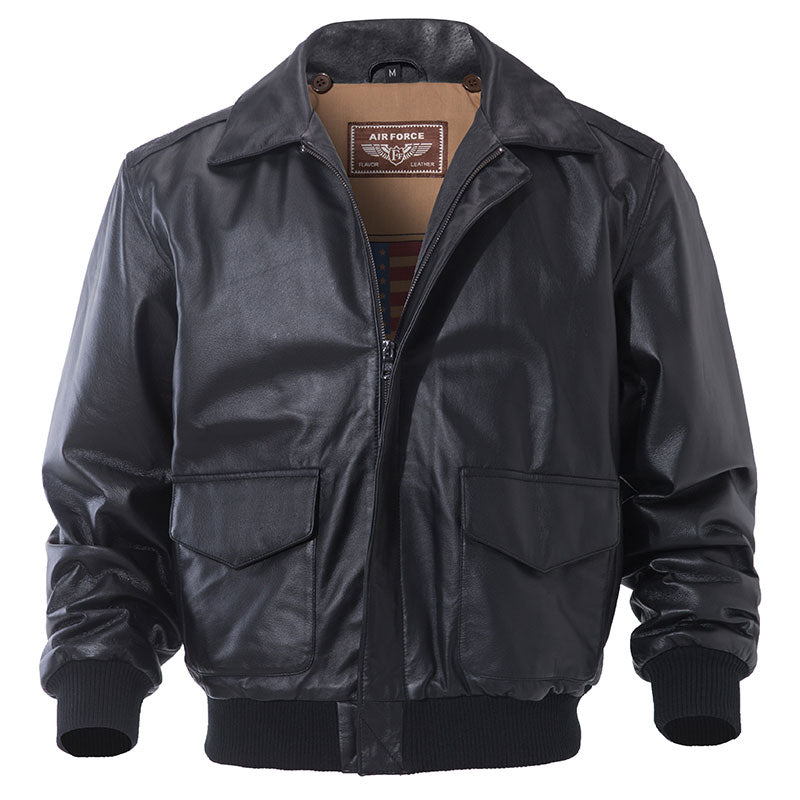 Classic Aviator Leather Jacket