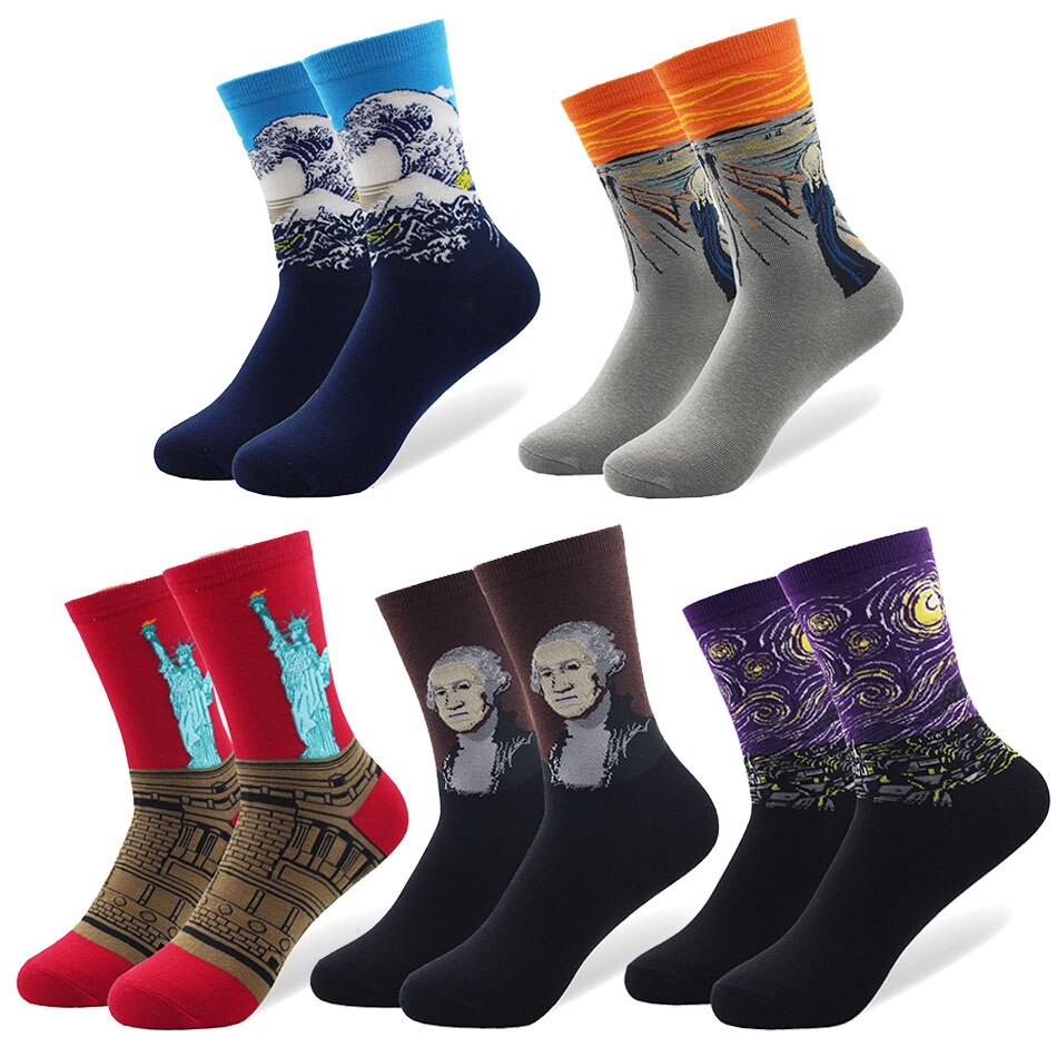 Paintings Socks 5 Pcs Set