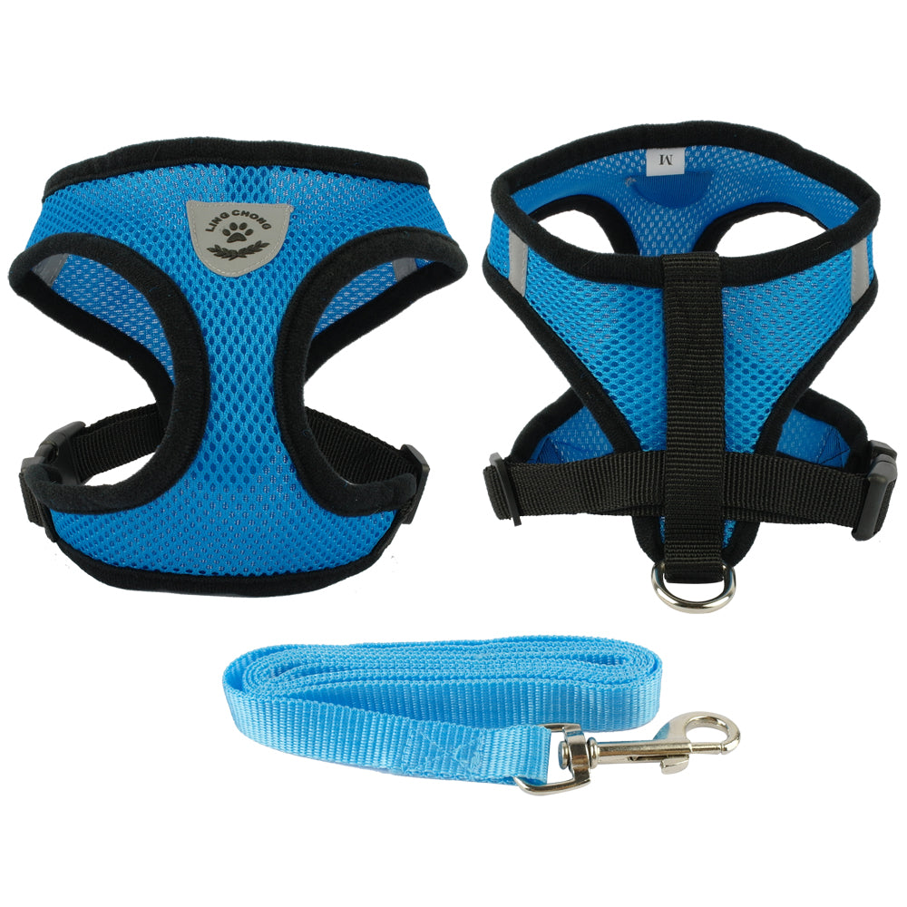 Breathable Small Dog & Puppy Harness & Leash