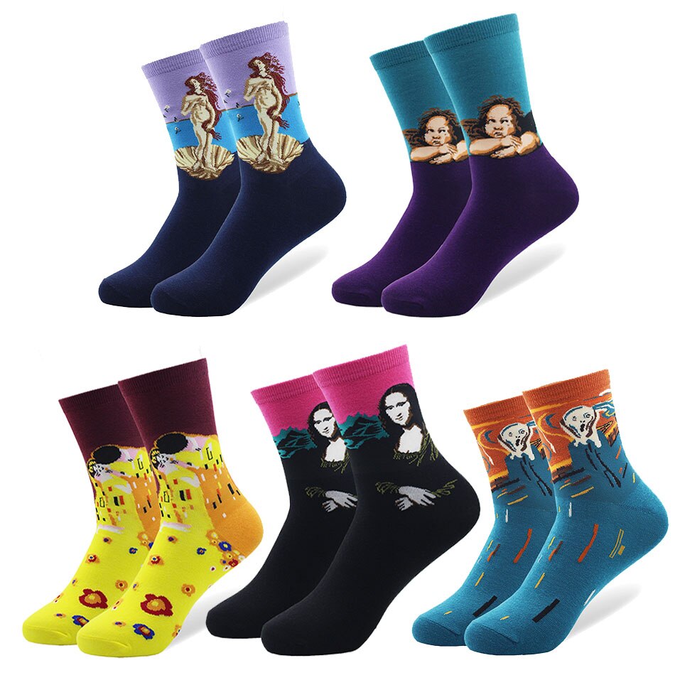 Paintings Socks 5 Pcs Set