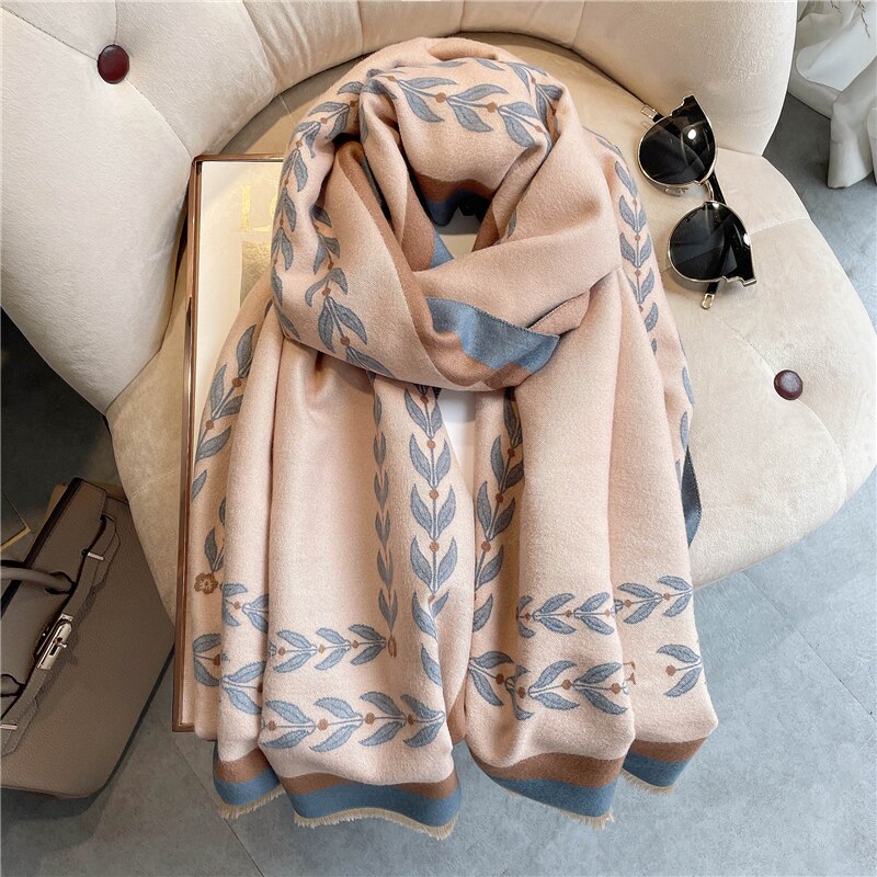 Women's Colorful Printed Warm Scarf