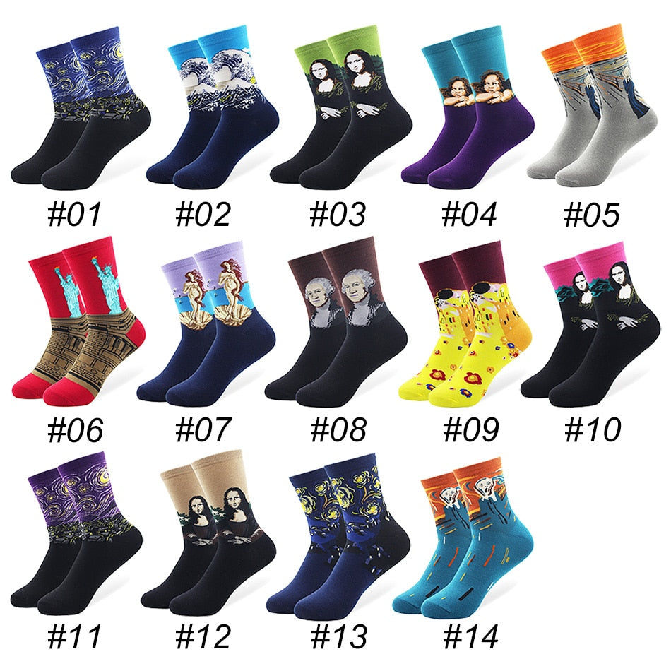 Paintings Socks 5 Pcs Set