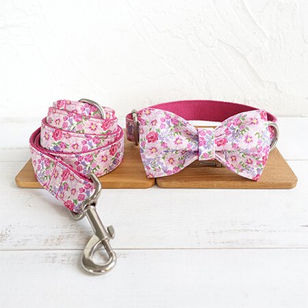 Colorful Dog Collar and Leash Sets