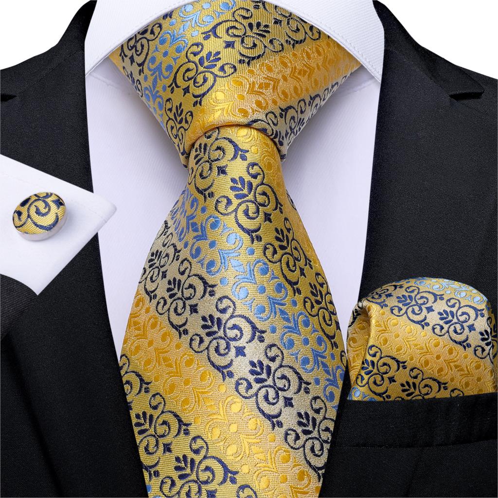 Men's Patterned Silk Tie