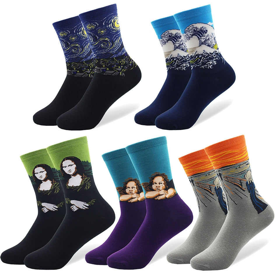 Paintings Socks 5 Pcs Set