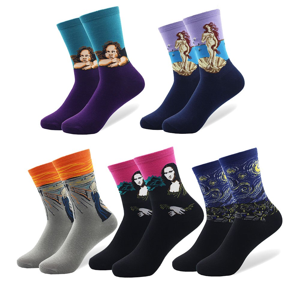 Paintings Socks 5 Pcs Set