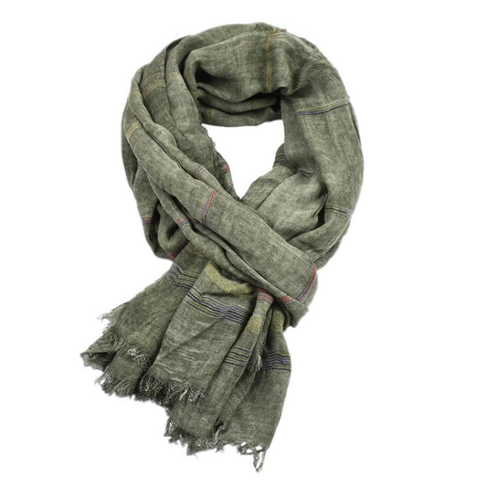 Men's Cotton and Linen Scarf