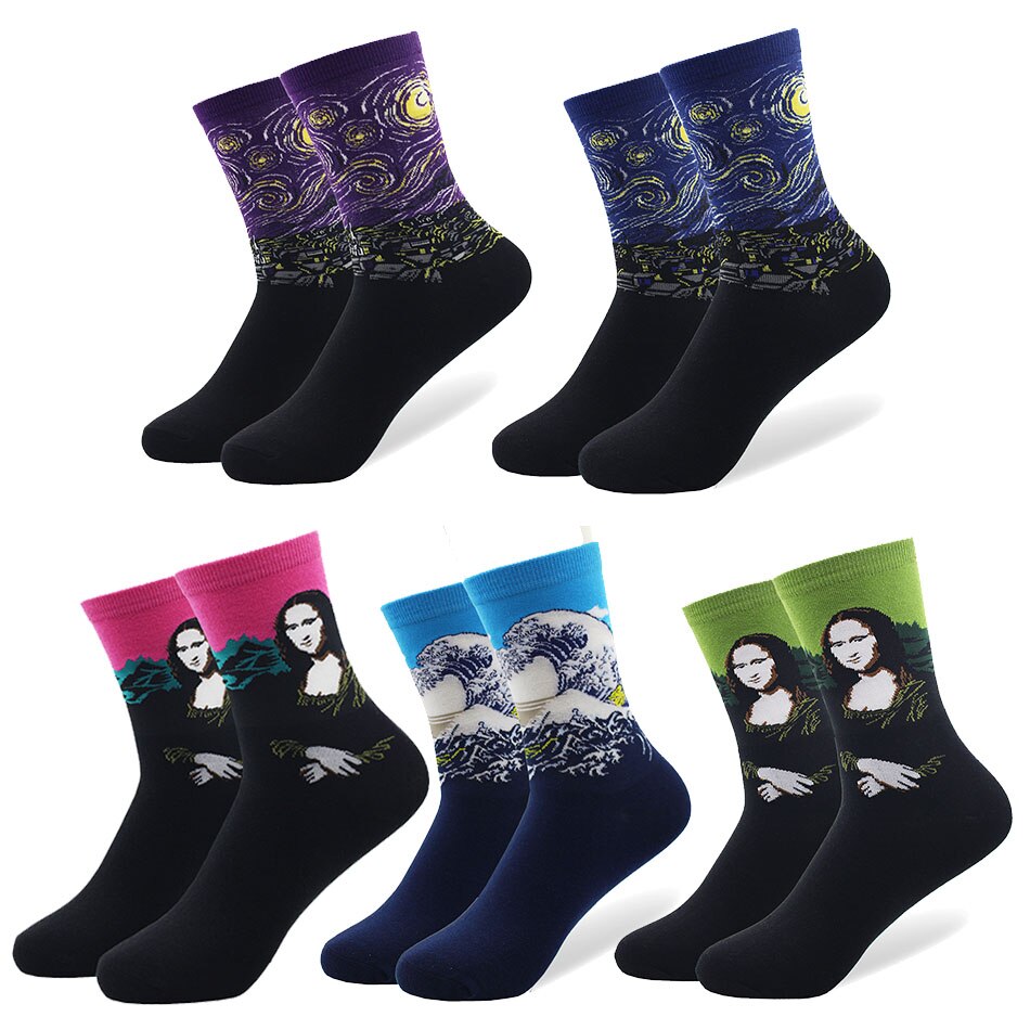 Paintings Socks 5 Pcs Set