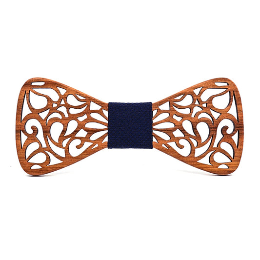 Men's Floral Wood Bow Tie