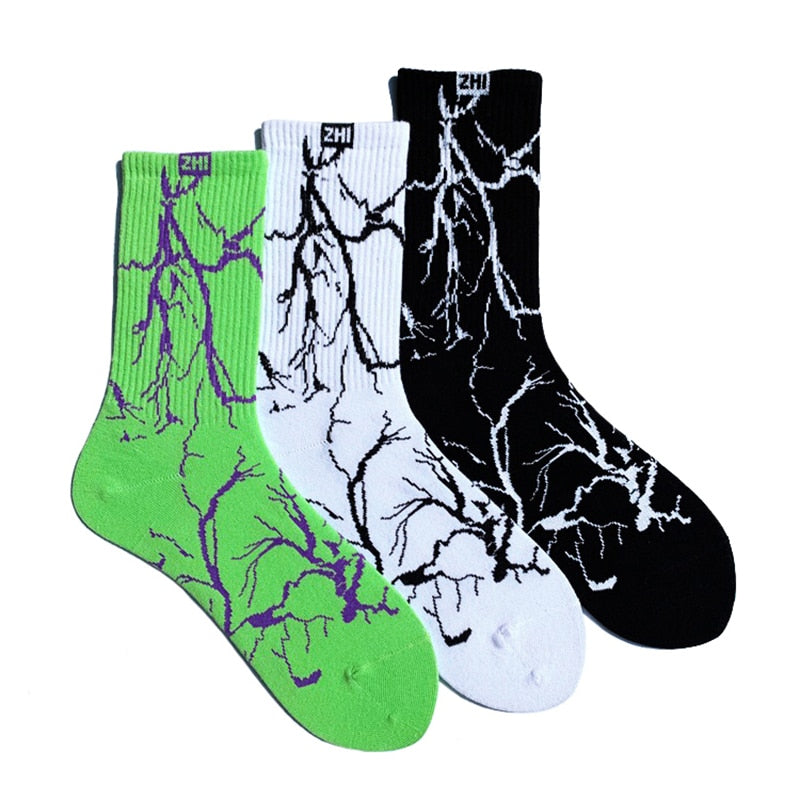 Men's Lightning Printed Socks