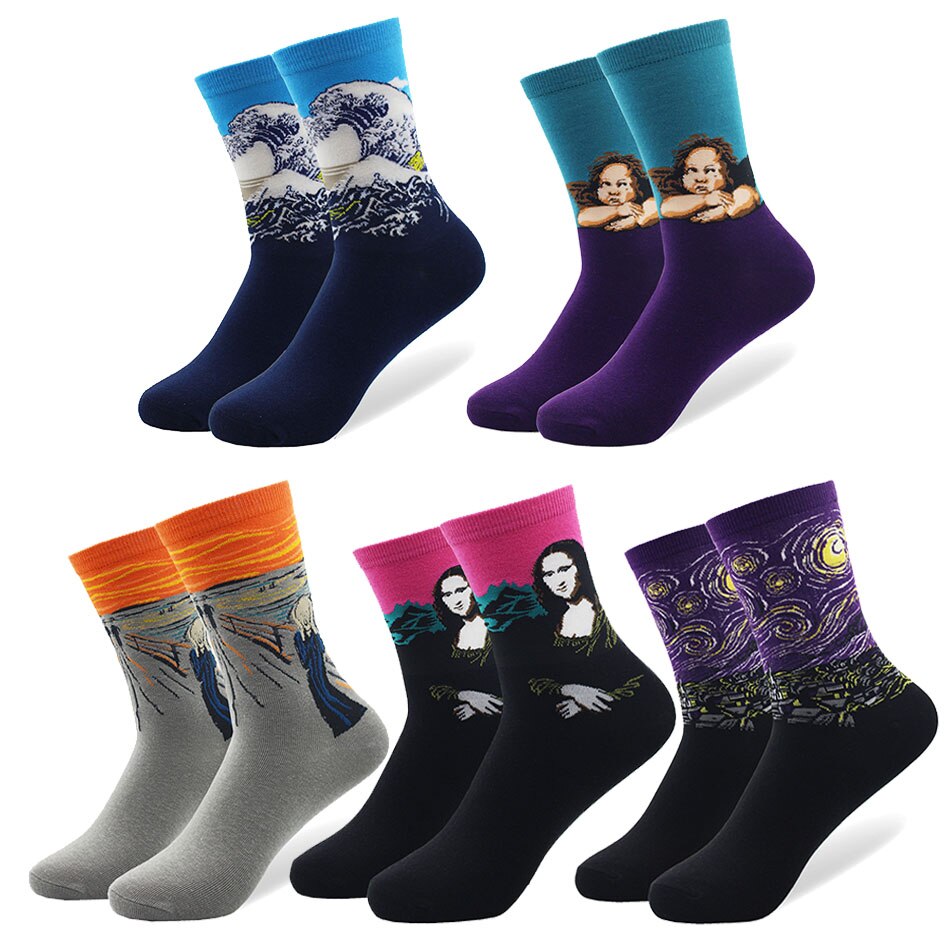 Paintings Socks 5 Pcs Set