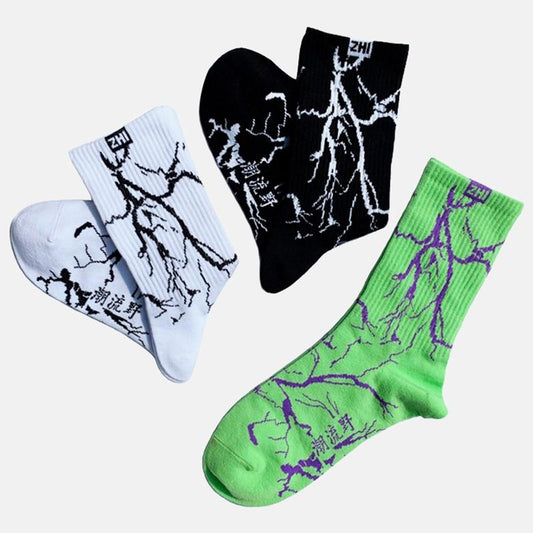 Men's Lightning Printed Socks