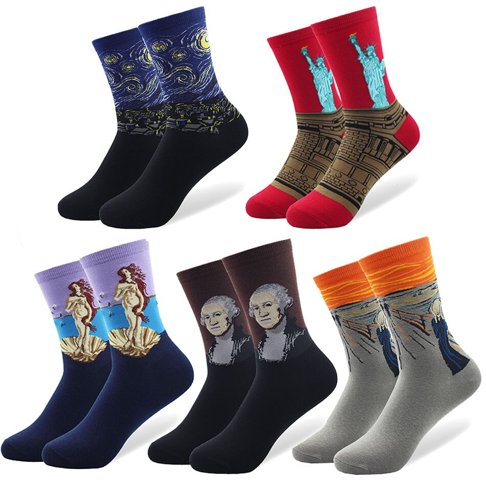 Paintings Socks 5 Pcs Set