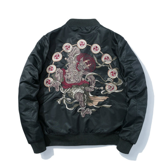 Men's Embroidered Bomber Jacket